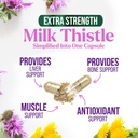 Milk Thistle Extract 1000mg - Liver Cleanse Detox & Repair Formula with Dandelion Extract - Herbal Liver Supplement - Nature's Milk Thistle w/Silymarin Marianum, Supports Liver Health - 60 Capsules 4
