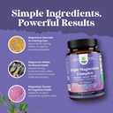 Triple Magnesium Complex Supplement - High Absorption Magnesium Glycinate, Malate & Taurate Blend for Muscles, Energy Support & Heart Health - Triple Mg Complex 400 mg Capsules - 120 Count 6