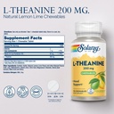 SOLARAY L Theanine 200mg, Mood Support Supplement with Vitamin B6 - Calming Support During Occasional Stress - Natural Lemon Lime Flavor - 60-Day Guarantee, Lab Verified - 30 Servings, 30 Chewables 3