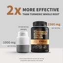 4-in-1 Turmeric and Garlic Supplements with BioPerine – 2360mg Turmeric Ginger Root Capsules with Garlic – High Potency Herbal Blend (120 ct, Pack of 2) 3