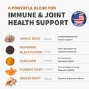 4-in-1 Turmeric and Garlic Supplements with BioPerine – 2360mg Turmeric Ginger Root Capsules with Garlic – High Potency Herbal Blend (120 ct, Pack of 2) 4