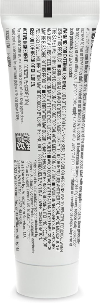 Basics 10% Benzoyl Peroxide Acne Medication, Maximum Strength, 1 Fluid Ounce Face Gel 6