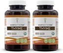 Secrets of the Tribe Thyme USDA Organic 120 Capsules (2 pcs.) | Made with Vegetarian Capsules and Certified Organic Thyme (Thymus Vulgaris) Dried Leaf (2x120 Capsules) 2