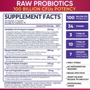 Wholesome Wellness Dr. Formulated Raw Probiotics for Women 100 Billion CFUs + Digestive Enzymes 1000MG Plus Prebiotics & Probiotics Supplement Bundle 4