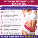 Wholesome Wellness Dr. Formulated Raw Probiotics for Women 100 Billion CFUs + Digestive Enzymes 1000MG Plus Prebiotics & Probiotics Supplement Bundle 5