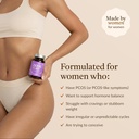 8-in-1 PCOS Support Supplement - 2,000mg Myo Inositol, NAC, Maca Root, Cinnamon, Chromium, Folate, Zinc, Vitamin D3 | Hormone Balance, Ovarian Health & Weight Management Support | 30-Day Supply 6