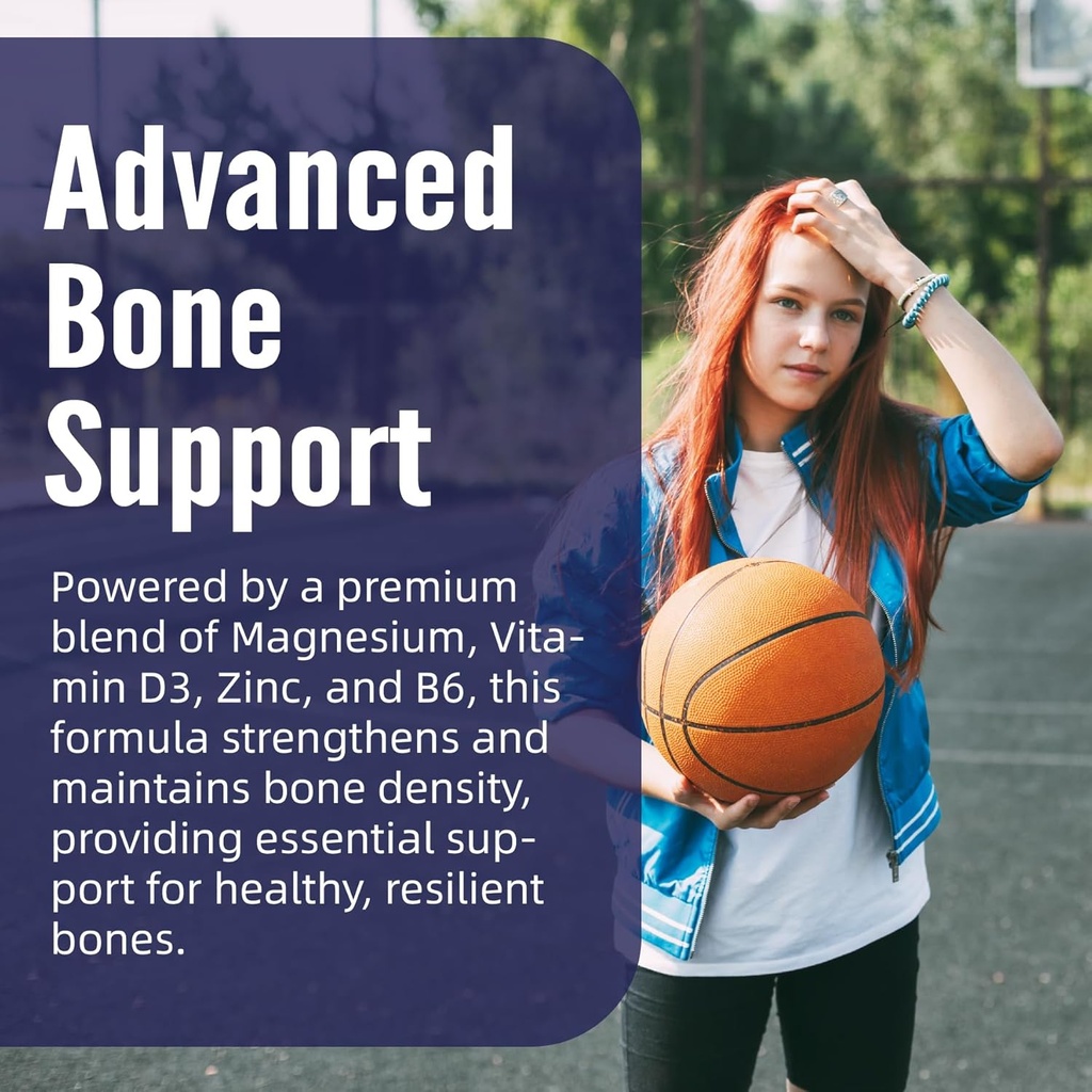 Magnesium Glycinate 500mg/250mg for Adults Teens - Plus D3,B6 & Zinc - Magnesium Glycinate Gummies,High Absorption - Support for Relaxation,Brain,Bone & Immunity Health - Sugar Free - 120Cts 6