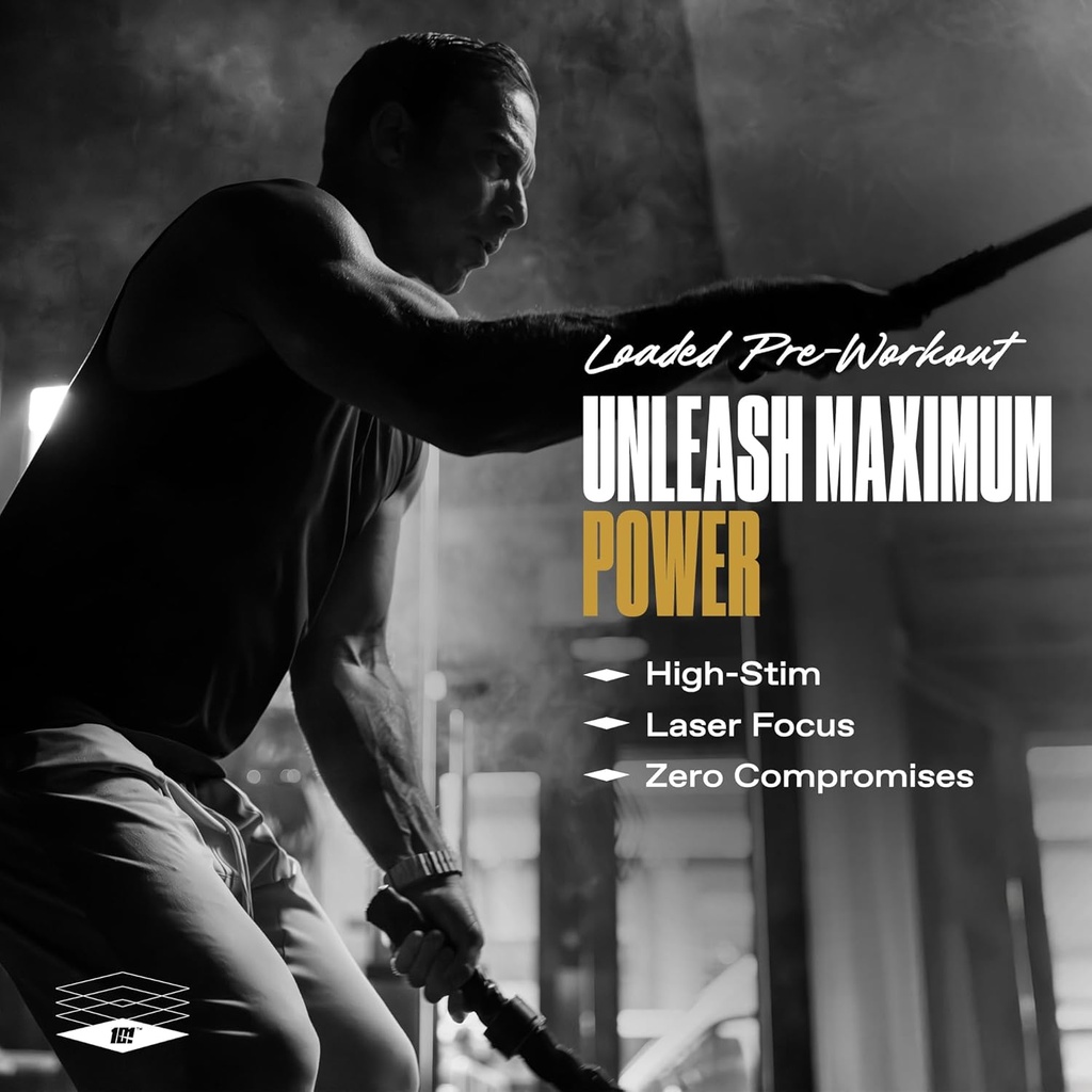 ONE of ONE Loaded Pre-Workout – High-Stim Energy, Focus & Endurance with EndoFlo™, Genius Pure™ Alpha GPC, NeuroRush™, Dynamine®, No Crash, Gluten Free – Pink Burst 5