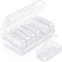 AUVON XL Weekly Pill Organizer 2 Times a Day, Pill Box 7 Day with One-Side Large Openings for Easy to Use, White AM PM Pill Case for Medication, Vitamins, Fish Oils, Supplements 2