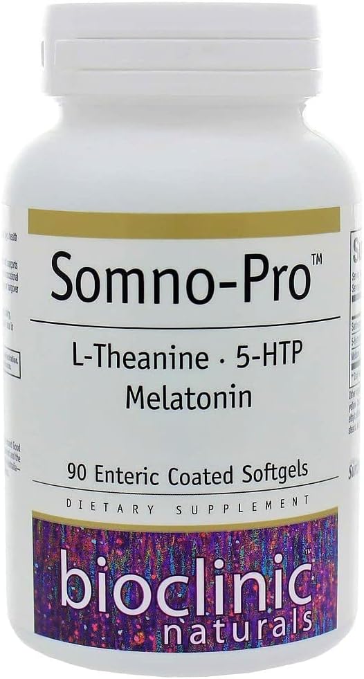 Bioclinic Naturals, Somno-Pro 90 gels with Melatonin, 5HTP, and L-Theanine 2