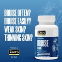 ZAX'S Bruise Vitamin Pharmacist Developed Bruising Supplements Potent Bruising Swelling Reducer, Zinc, Vitamin K, D3, Ascorbic Acid, Citrus Bioflavonoids, 60 Caps, Combine Arnica Bruise Cream 3