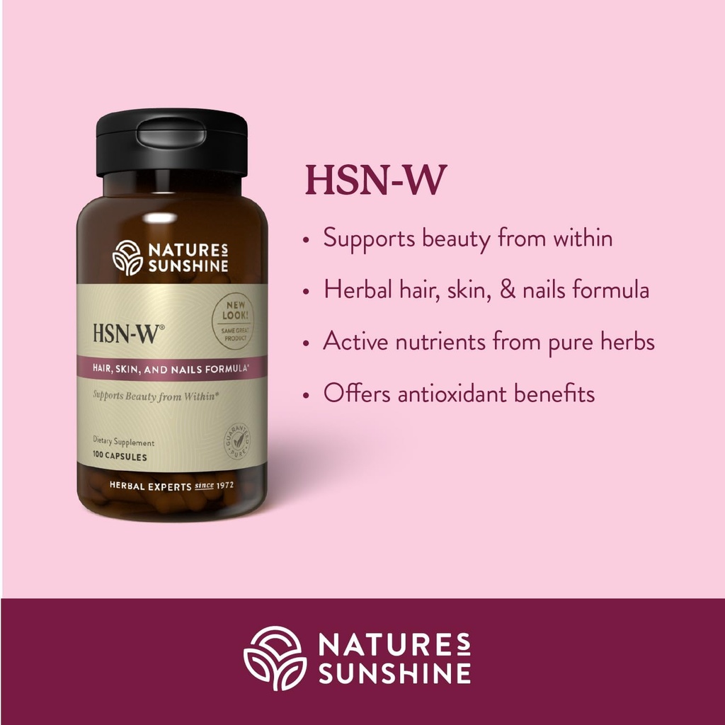 Nature's Sunshine HSN-W, 100 Capsules 3