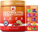 Keppi Electrolytes Powder – Raspberry Lemonade Flavor 50 Servings – No Sugar Hydration Supplement with Magnesium, Potassium, Sodium – Keto, Vegan, Fasting-Friendly, Zero Calorie Electrolyte Drink 2