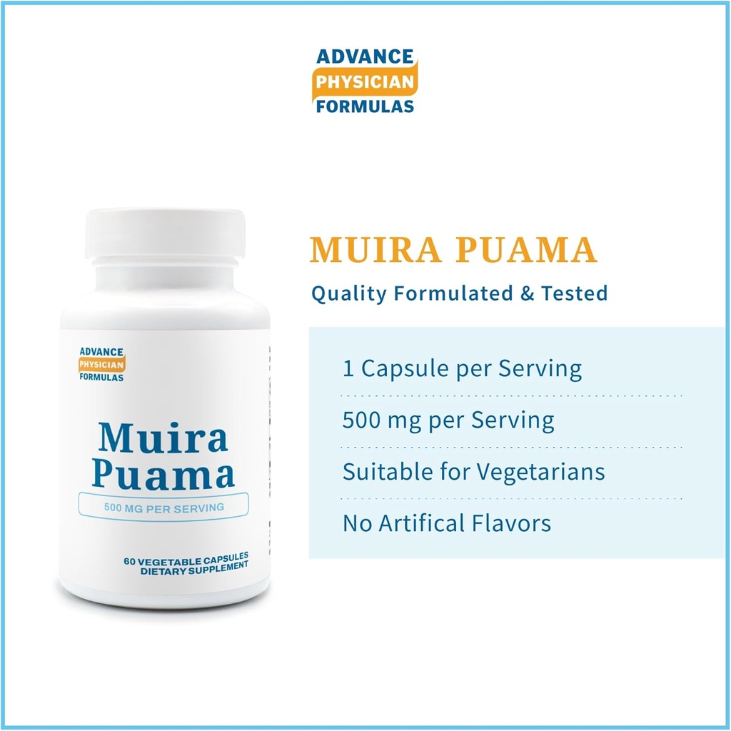 Muira Puama, 500 mg, 60 Vegetable Capsules 5