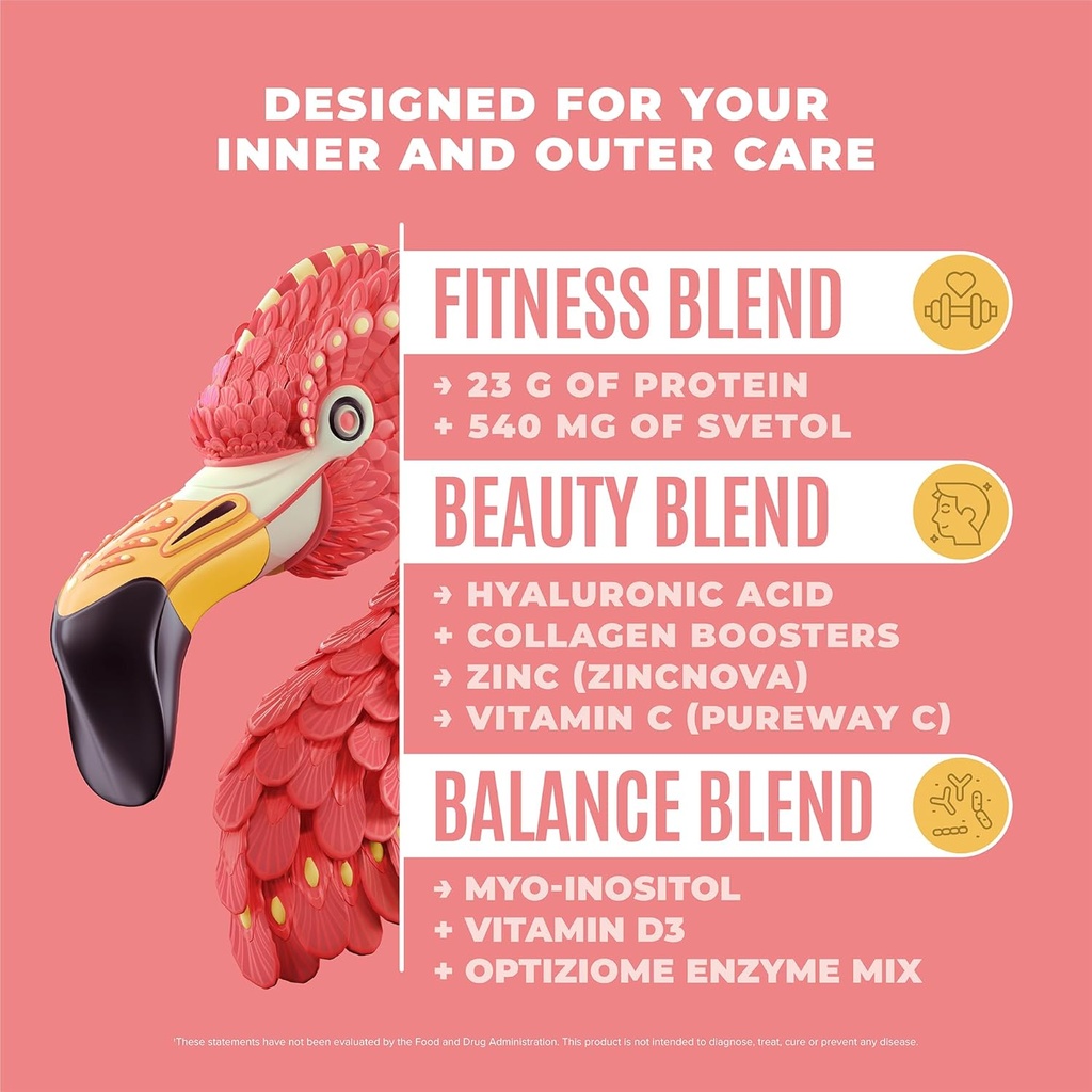 BIRDMAN Fitmingo Vegan Protein Powder with Inositol, Collagen Boosters, Hyaluronic Acid and Vitamins | Low Carb, Dairy Free, Lactose Free, Low Calorie | 23g Plant Based Vanilla Protein Powder 3