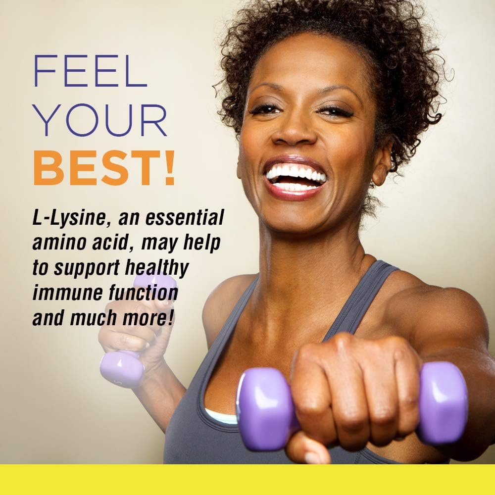 Nature's Life L-Lysine Powder | Helps Support Healthy Immune Function | 100% Pure Natural L-Lysine | Vegetarian, Unflavored, Sugar Free | 460 Servings 4