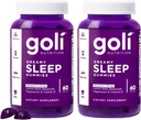 Goli Dreamy Sleep Gummy - 60 Count (Pack of 2) - Melatonin, Vitamin D, Magnesium, and Lemon Balm Extract - Gelatin-Free, Gluten-Free, Vegan & Non-GMO 2