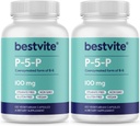 BESTVITE P-5-P 100mg (240 Vegetarian Capsules) (120 x 2) (CoEnzymated Form of B-6) - No Stearates - Vegan - Non GMO - Gluten Free 2