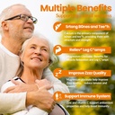 Calcium Magnesium Zinc Gummies for Adult: 1200mg Calcium Citrate with Vitamin D3 K3 - Natural Organic Sugar Free High Absorption Supplement for Women Men Kids(120Count) 4