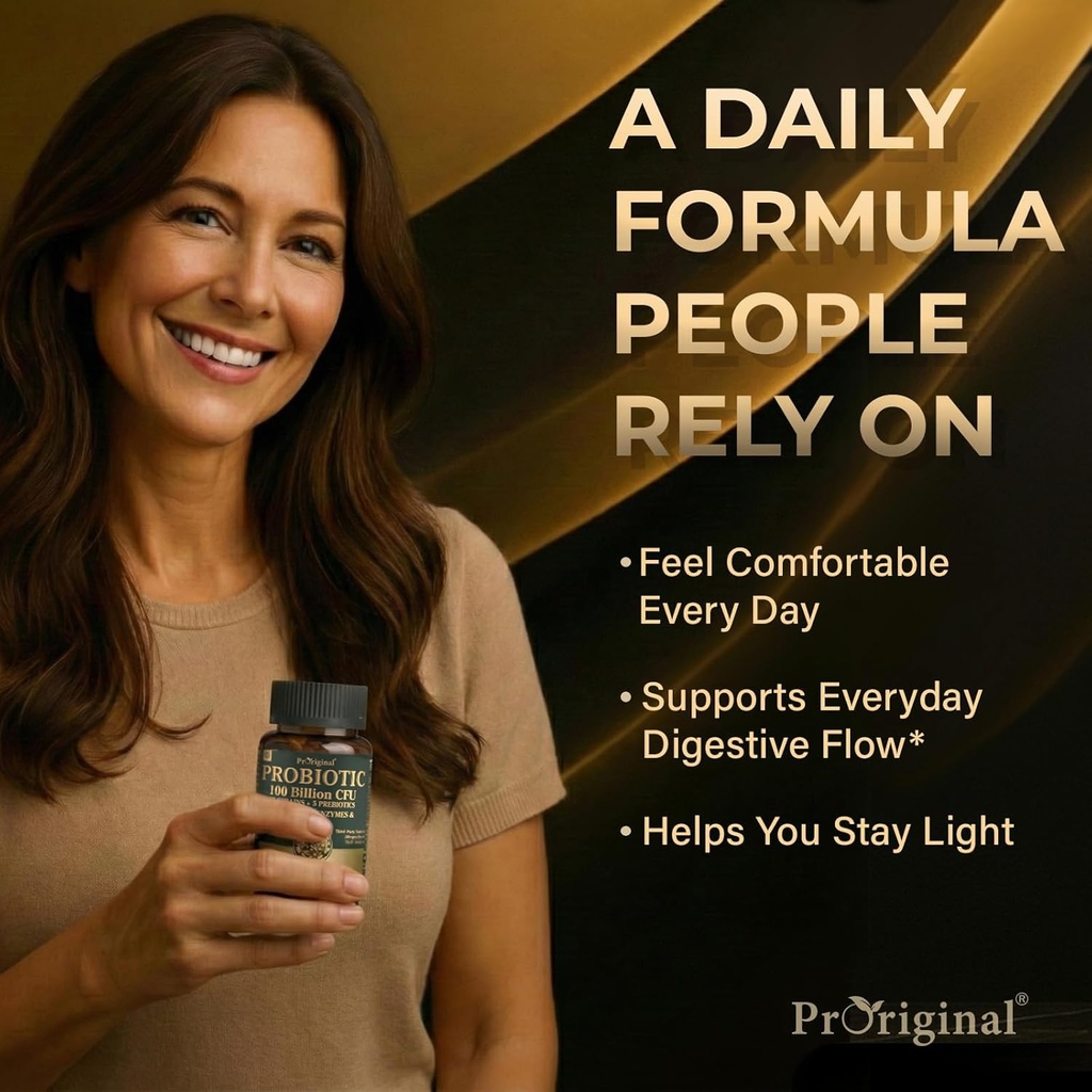 Organic Probiotics for Women & Men, 100 Billion CFU Probiotic for Digestive, Gut & Immune Health - with Prebiotics, Bioflavonoids & Digestive Enzyme, 35 Strains Raw Probiotic Supplement, 180 Caps 3