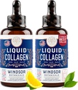 Liquid Collagen with Ashwagandha and L-Theanine - High Absorption 100,000 mcg Hydrolyzed Collagen Peptides Liquid Drops - Hair, Skin, Nails Health - Mood, Energy Levels Support – 2oz, 60 Servings. 2