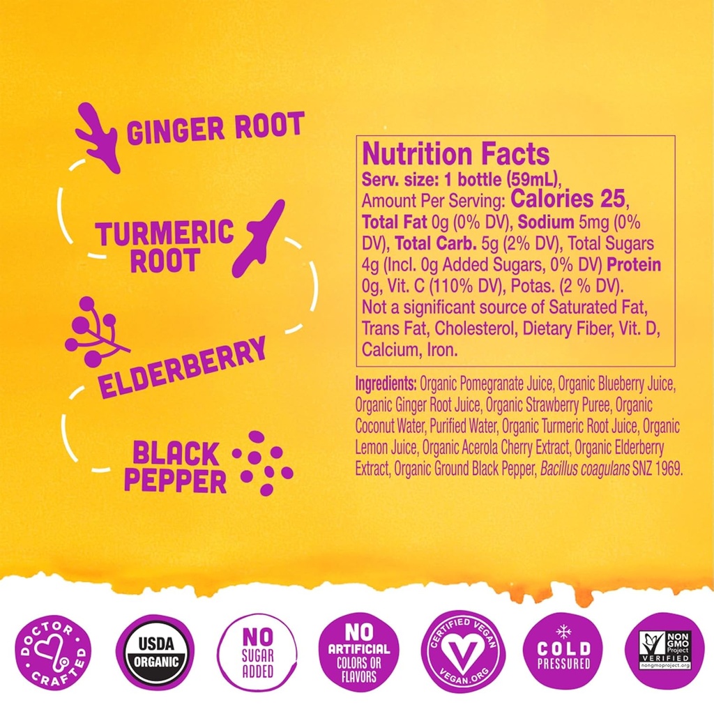 Vive Organic Elderberry Immunity Boost Wellness Shot, 2 fz 4