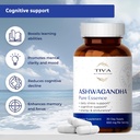 TIVA Ashwagandha Capsules 650mg with Black Pepper Extract – Natural Support for Stress, Metabolism, Immune Function & Mood – Vegan, Non-GMO, Lab-Tested – 60 Herbal Capsules 5