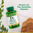 Nature's Bounty Vitamin D3, Immune Support, 125 mcg (5000iu), Rapid Release Softgels, 240 Ct - Pack of 2 5