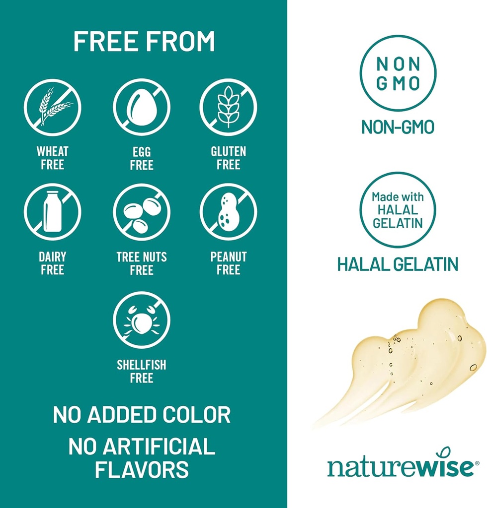 NatureWise Extra-Strength Omega 3 Fish Oil Supplement - 1000mg per Serving - 600 EPA & 400 DHA and Vitamin E - Support for Heart & Brain Health - Lemon Flavor, GMO-Free - 360 Softgels[6-Month Supply] 6