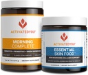 ACTIVATEDYOU Morning Complete Prebiotics, Probiotics, Green Superfoods (Citrus Medley) + Essential Skin Food Collagen, Elastin Support, 30 Servings 2