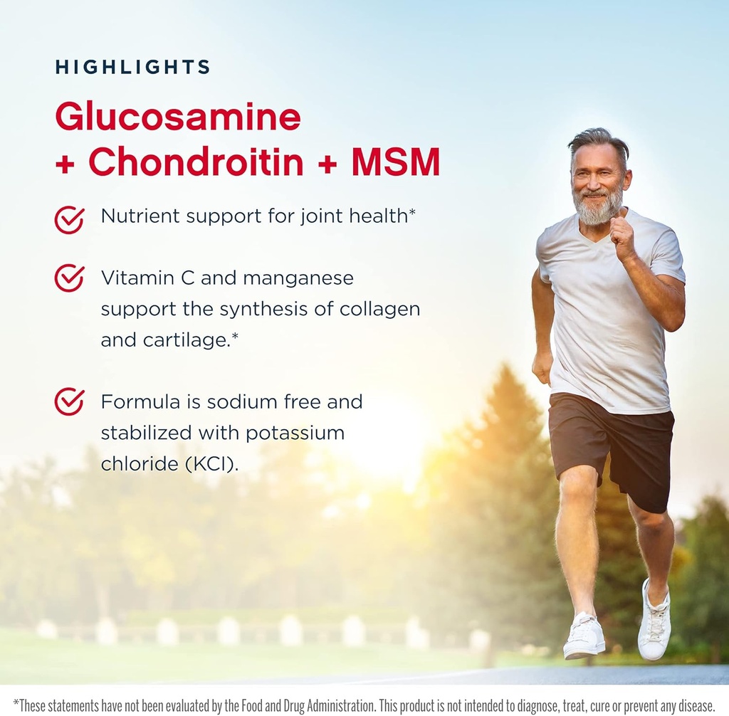 Jarrow Formulas Glucosamine + Chondroitin + MSM - 240 Capsules, Pack of 2 - Nutrient Support of Joint Health - with Vitamin C & Manganese - 120 Total Servings 5