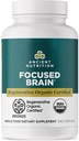 Ancient Nutrition Regenerative Organic Certified Focused Brain Capsules, Made with Ginkgo Leaf, Lion's Mane to Help Reduce Stress, Gluten Free, Paleo and Keto Friendly, 90 Count 2