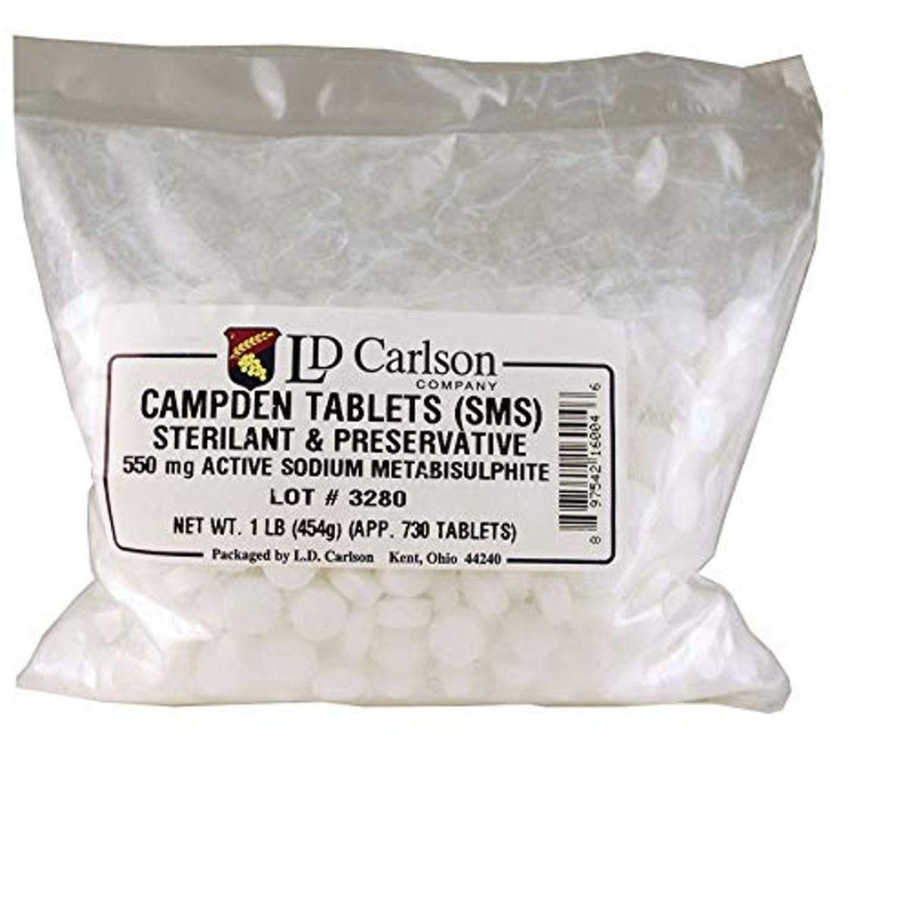LD Carlson - Sodium Campden Tablets - 1 lb 2