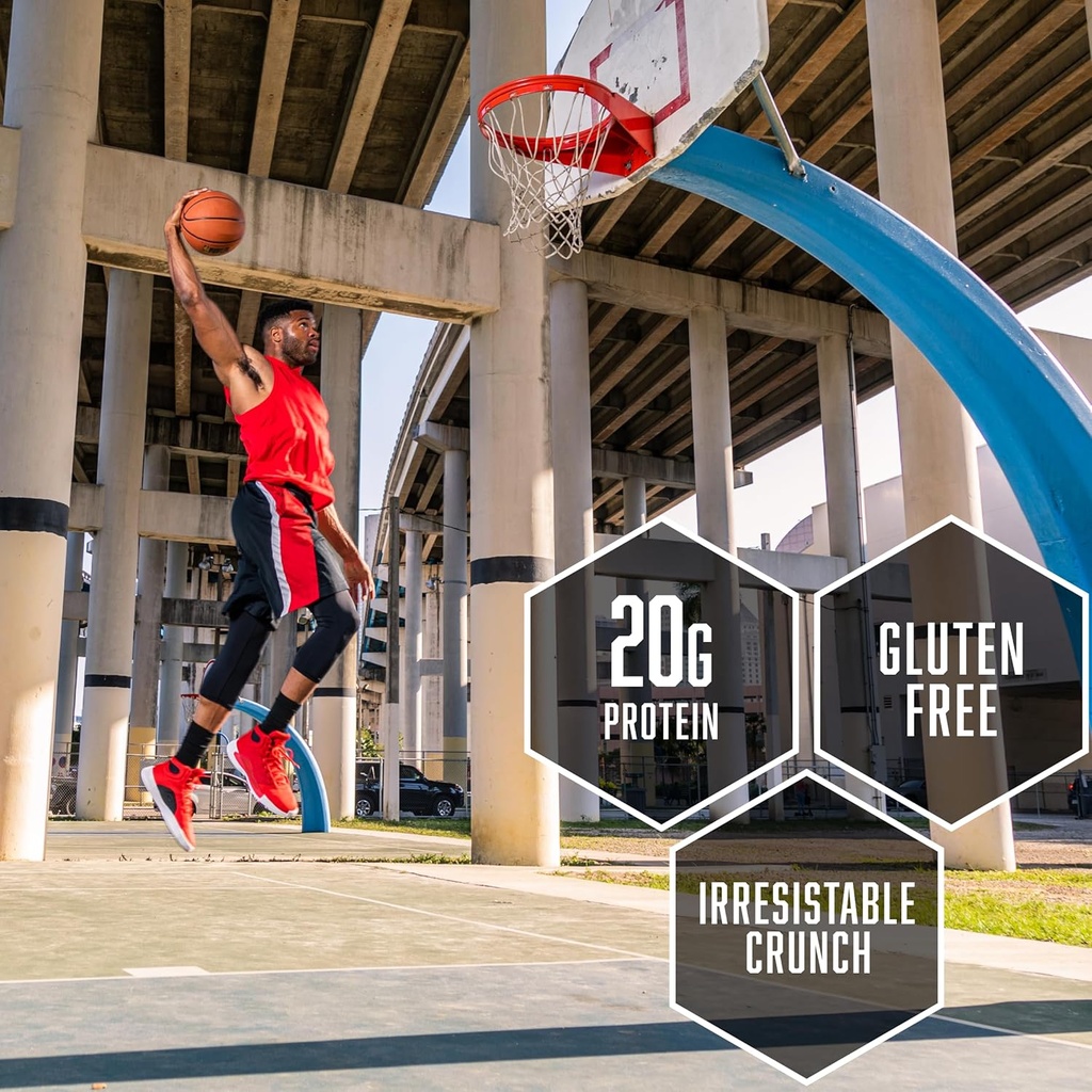 BSN Protein Crisp Bar, Salted Toffee Pretzel, 20 Gram Protein Snack Bars with Whey and Fiber, Gluten-Free Crunchy Energy Bars for Workout, Fitness, On-the-Go, 12 Count 5