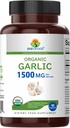 Brieofood Organic Garlic 1500mg, 45 Servings, Vegetarian, Gluten Free, 90 Vegetarian Tablets 3