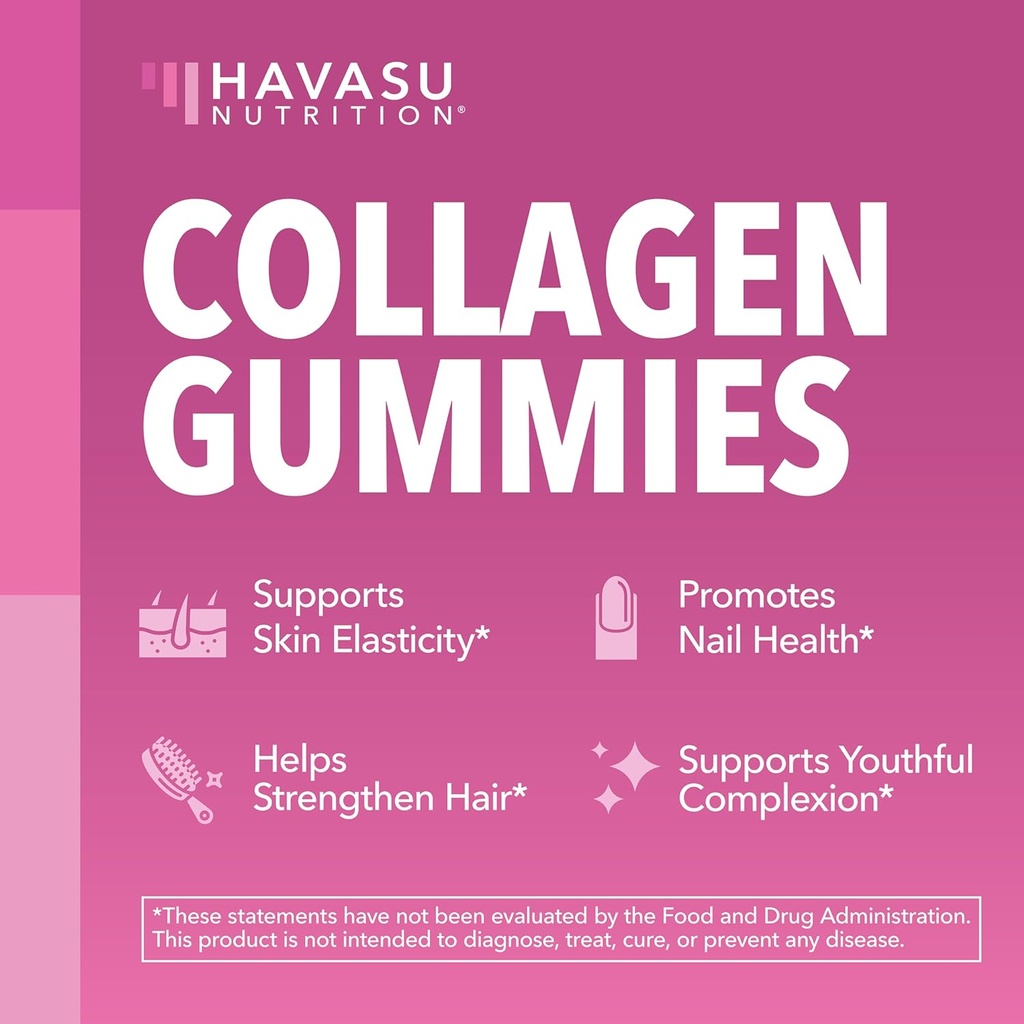 Collagen Gummies for Women and Men with 2500mcg Biotin, Zinc, Vitamin C & E - Hydrolyzed Collagen Gummies for Hair, Skin & Nail Support - Biotin and Collagen Gummies - Lemon Flavor - 30 Servings 4