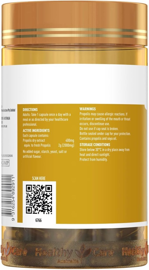 Healthy Care Propolis 2000mg 200 Capsules 4