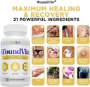 Zen Nutrients WoundVite Pre & Post Surgery Support, Scar & Wound Care, Scar Treatment, Plastic & General Surgery, Heal Faster & Aids in Recovery Time w/Bromelain, Turmeric & Arnica - 60 Vegan Caps 3