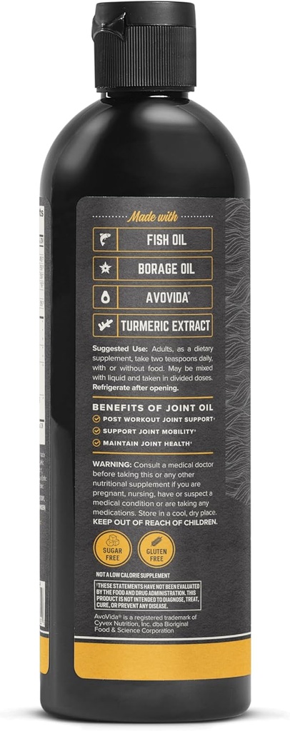 Onnit Joint Oil: Emulsified Liquid Fish Oil to Support Joint Health and Mobility - Tangerine Flavor (12oz) 3