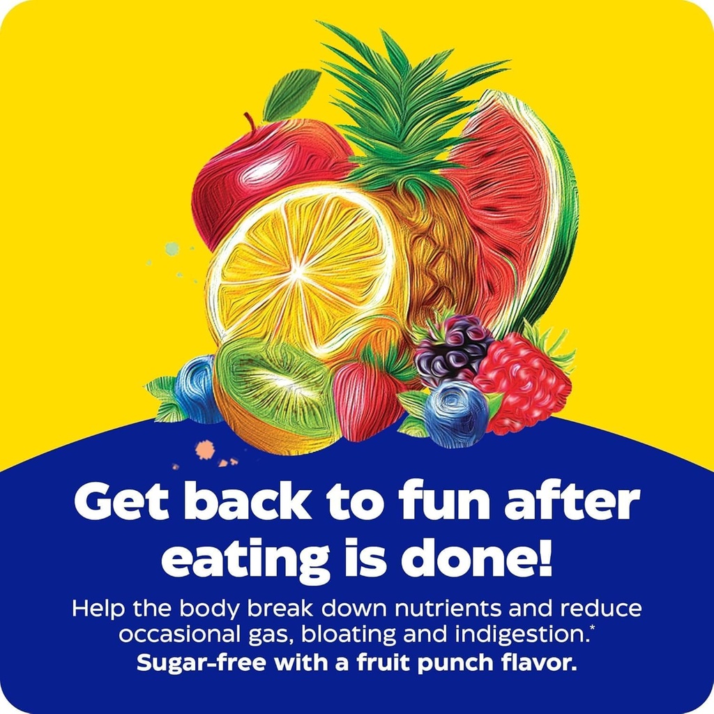 Enzymedica Kids Digest, Chewable Digestive Enzymes, Natural Fruit Punch Flavor, 60 Servings 5