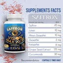 EXIR Eye Vitamins Lutein, Saffron Astaxanthin, Zeaxanthin, Grape Seed, Turmeric Supplement for Floaters, Strain, Pressure, Night Vision, VM20-60 Capsules 3