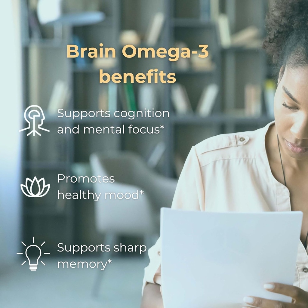 Iwi Omega-3 Minis & Brain Omega-3 Bundle, 30 Servings, Vegan Plant-Based Algae Omega 3 with EPA + DHA, Krill & Fish Oil Alternative, No Fishy Aftertaste 4