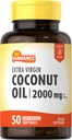 Sundance Extra Virgin Coconut Oil Softgels | 2000mg | 50 Count | Non-GMO and Gluten Free Supplement 2