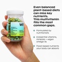 wholier Plant Based Multivitamin Vegan Omega-3 DHA EPA, Vitamin D, B12, Zinc, Vitamin K2, Iron, Iodine, Selenium. 60 Count (30-Day Supply) Glass Bottle 3