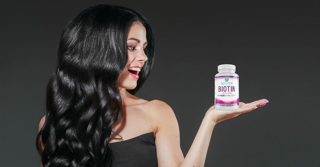 Best Earth Naturals Biotin 10,000mcg - Extra Strength Biotin Vitamin Supplement to Support Hair Growth, Strong Nails, Long Eye Lashes and Healthy Skin 5
