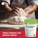 Kate Naturals Psyllium Husk Powder for Baking, Fiber & Digestion. Psyllium Seed Powder for Dogs & Cats (12oz, Organic, Gluten Free, Pet Safe) 5