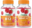 Lifeable Vitamin B12 + Phosphatidylserine (PS), Gummies Bundle - Great Tasting, Vitamin Supplement, Gluten Free, GMO Free, Chewable 2