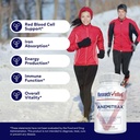 Research Verified Anemia Support - Replenish Iron, Regulate Hemoglobin, Improve Energy - Iron, Vitamin C, Vitamin A, B12, Folate, BioPerine - 60 Capsules - Vegan 5