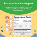 Natures Craft Organic Kids Immune Support Gummies - Vegan Organic Vitamin D Gummies for Kids with Vitamin C and Zinc for Immunity - D3 Zinc and C Gluten Free & Non GMO (120 Servings) 4