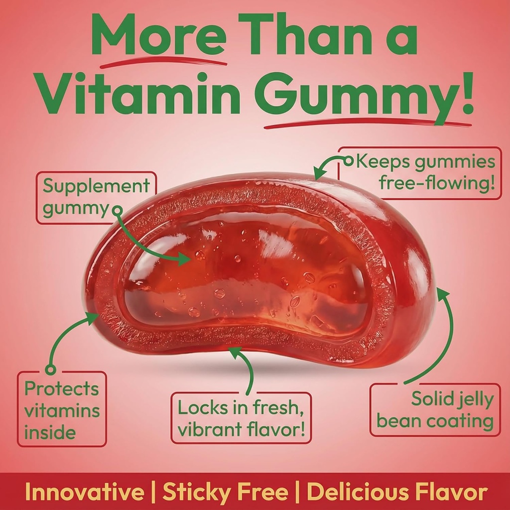 Apple Cider Vinegar Jelly Bean Gummies with The Mother and Ginger, Vegetarian Dietary Supplements for Men and Women, Digestive Health Support, 120 Apple Blast Jelly Beans, Kosher 4